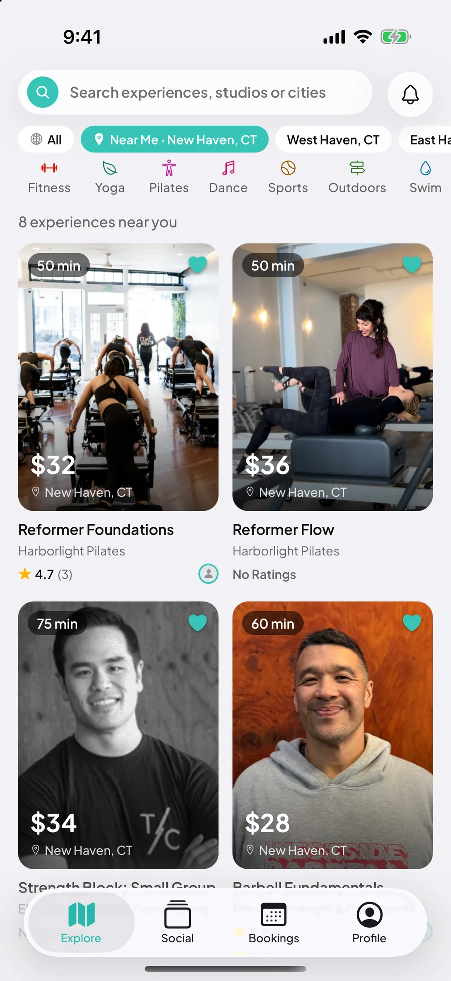 Explore in the TouchGrass app